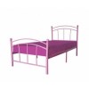 LPD Chloe Pink Metal Single Bed
