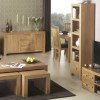 Heritage Furniture UK Laguna Oak 4 Shelf 1 Drawer Display Cabinet