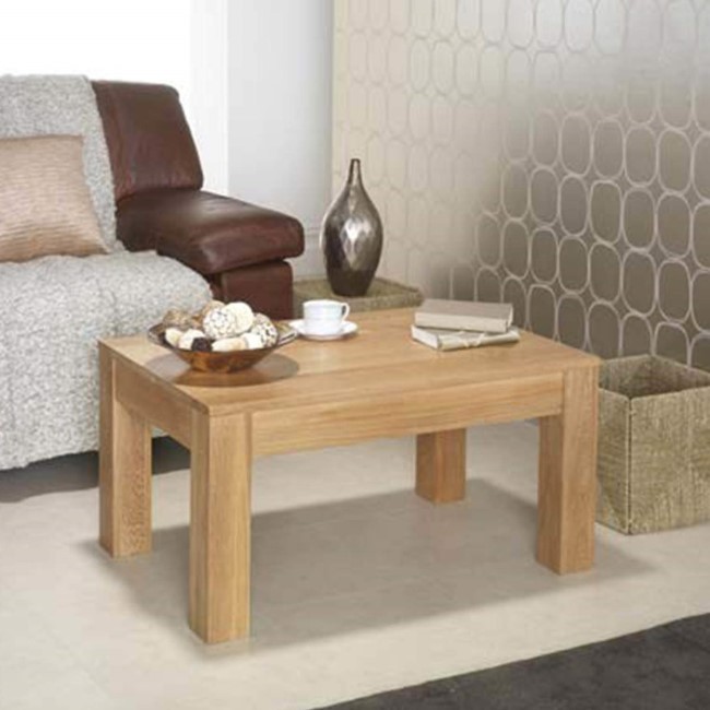 GRADE A2 - Heritage Furniture UK Laguna Oak Rectangular Coffee Table