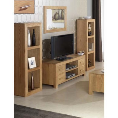 Heritage Furniture UK Laguna Oak 4 Piece Living Room Set with TV Unit | Furniture123