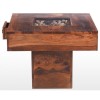 Heritage Furniture UK Delhi Indian Pebble Rectangular Coffee Table - 60 x 60cm