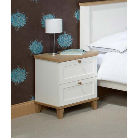 LPD Boston 2 Drawer Bedside Chest