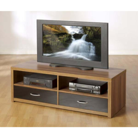 Seconique Hollywood Walnut and High Gloss TV Cabinet
