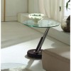 Exclusive UK Tokyo Glass Side Table in Brown