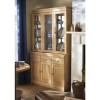 Caxton Furniture Driftwood 3 Glazed Door Display Cabinet in Oak