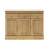 Caxton Furniture Driftwood 3 Door 3 Drawer Sideboard in Oak