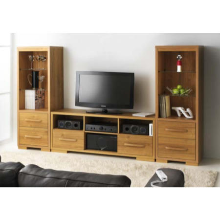 Caxton Furniture Strand TV Unit and 2 Tower Combi in Oak