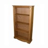 Pine Bookcase with 4 Shelves - Seconique Corona