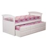 Sweet Dreams Robin Kids Storage Trundle Guest Bed in White