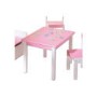 Interlink Isabella Pink and White Childrens Table