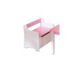 Interlink Isabella Pink and White Childrens Storage Bench
