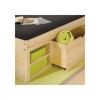 Interlink Rollo Solid Pine Continental Double Storage Bed Frame