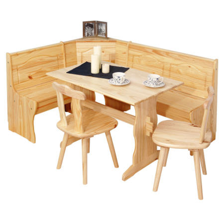 Interlink Bedale Solid Pine Rectangular Corner Dining Set