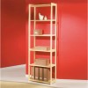 Interlink Meghan Solid Pine 6 Shelf Bookcase