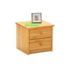 Interlink Cami Solid Pine 2 Drawer Bedside Table