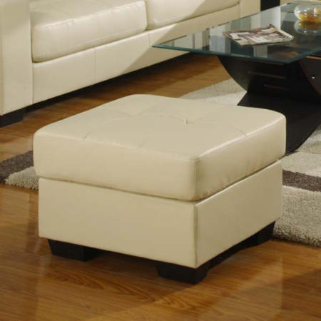 Furniture Link Gemona Footstool in Ivory