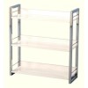 Seconique Charisma High Gloss 3 Shelf Bookcase in White