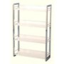 Seconique Charisma High Gloss 4 Shelf Bookcase in White