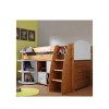 Stompa Rondo Kids Natural Midsleeper Bed in White with Desk Chest and Storage