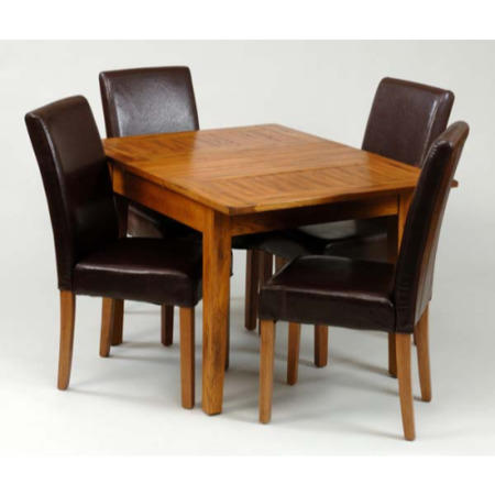 Origin Red Balmoral Small Extending Dining Set with 4 Chairs in Oak