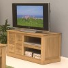 Baumhaus Mobel Solid Oak DVD Storage TV Cabinet 