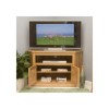 Baumhaus Mobel Solid Oak Corner TV Cabinet 