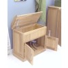 Baumhaus Mobel Solid Oak Secret Shoe Storage Cupboard - 8 Pairs