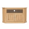 Baumhaus Mobel Solid Oak Corner Hifi Cabinet