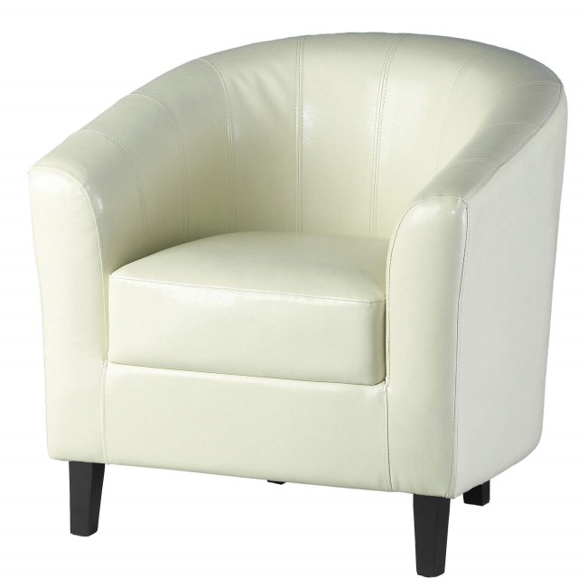 Seconique Tempo Tub Chair in Cream Faux Leather