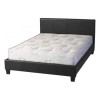 GRADE A2 - Light cosmetic damage - Seconique Prado Plus Upholstered Double Storage Bed in Black
