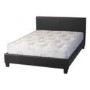 Seconique Prado Plus Upholstered Double Ottoman Bed in Black