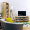 Baumhaus Aston Solid Oak Open Widescreen TV Stand 