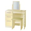 Welcome Furniture Hatherley High Gloss Small Dressing Table in Cream