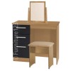 Welcome Furniture Hatherley High Gloss Small Dressing Table in Oak and Black