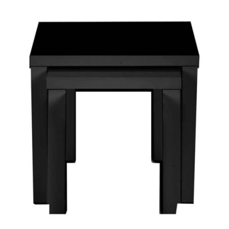 Zone Dazzle High Gloss Black Nest of Tables