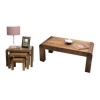 Baumhaus Shiro Solid Walnut 2 Piece Occasional Furniture Set