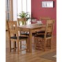 World Furniture Cabos Rectangular Dining Set with 4 Chairs in White Oak