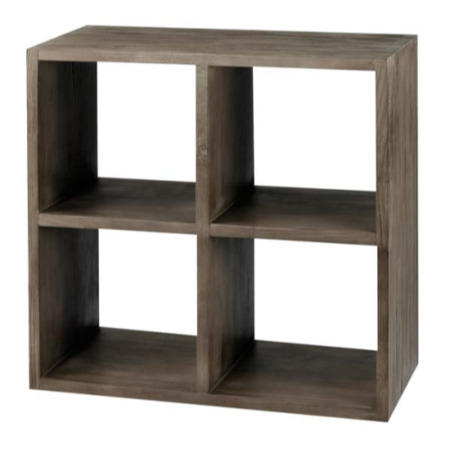 Alpes Developpement Cosmos Grey Tinted Solid Teak 4 Hole Display Unit