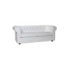 Icon Designs St Ives Windsor Leather 3 Seater Sofa in White