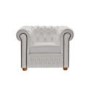 Icon Designs St Ives Windsor Leather Armchair in White
