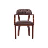 Icon Designs St Ives Court Leather Study Chair in Mocha