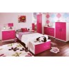 Hatherley High Gloss 5 Piece White and Pink Bedroom Storage Set - 