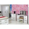 Hatherley High Gloss 5 Piece White Bedroom Storage Set - 
