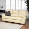 Furniture Link Monzano 3 Seater Recliner Sofa in Ivory