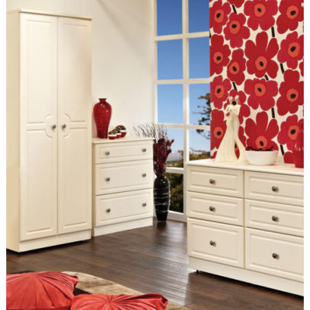 Welcome Furniture Amelie Cream 3 Piece Bedroom Storage Set