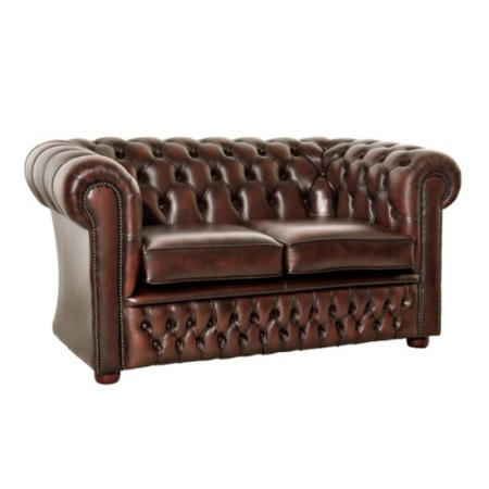 St Ives Brown Leather 2 Seater Sofa - Icon Designs Range