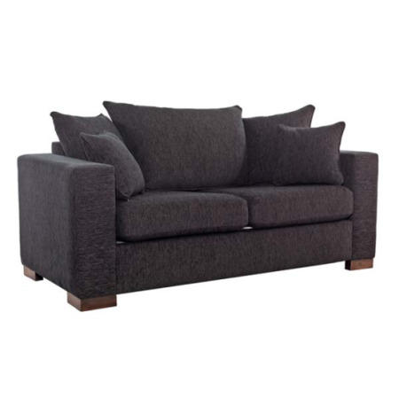 Icon Designs St Ives Madrid Scatter Back 2 Seater Sofa Bed in Black