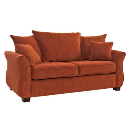 Icon Designs St Ives Vienna 2 Seater Scatter Back Sofa Bed in Mazurka Terracotta