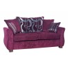 Icon Designs St Ives Vienna 2 Seater Scatter Back Sofa Bed in Purple