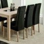 Zone Safara Solid Wood Upholstered Dining Chair